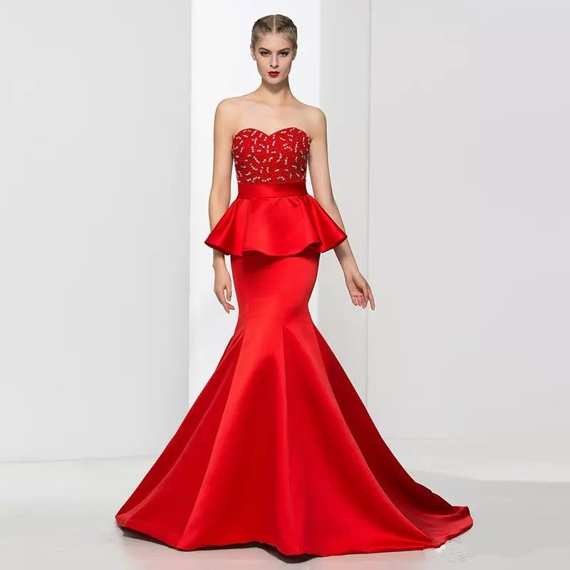 ruby coloured dresses