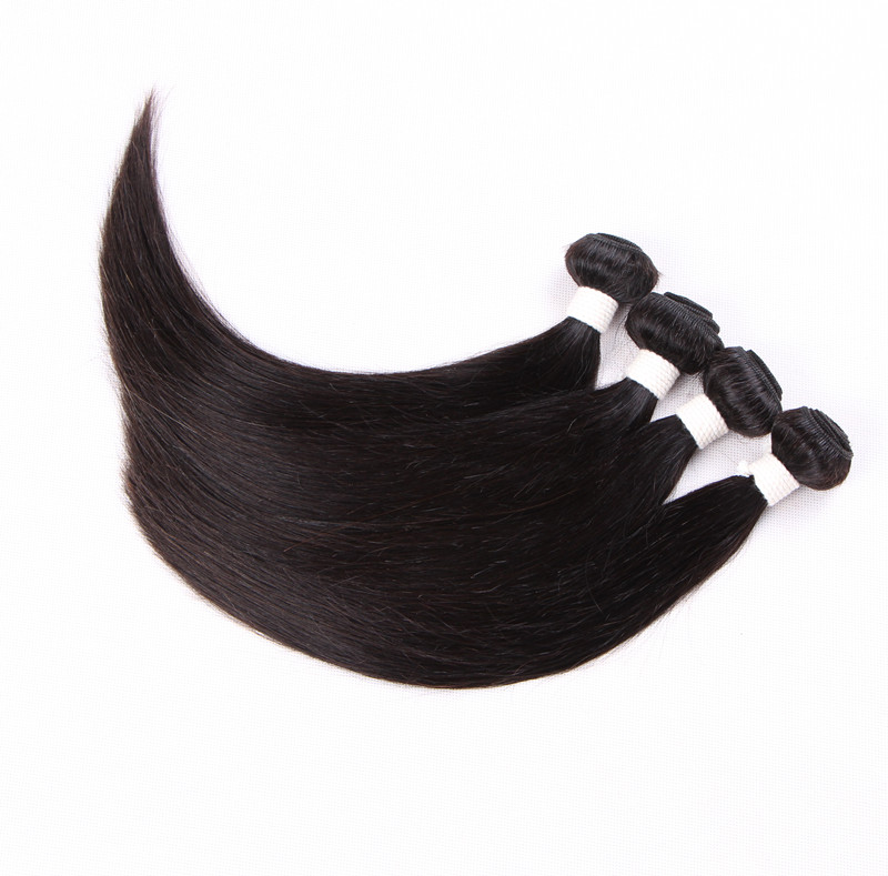 

100% Peruvian hair 80g per piece&3pcs/Lot Silk Straight Wave human Remy hair weave,Natural Color, Free DHL