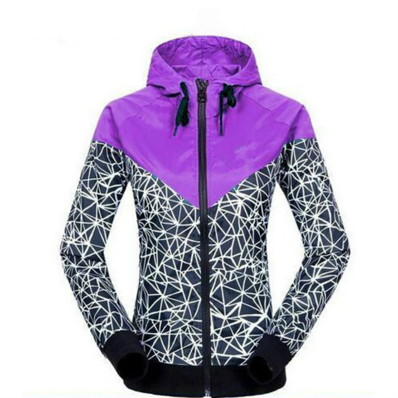 Women Jacket Autumn Outdoor Hooded Jacket Waterproof windproof Sports Casual Windbreaker Lover Jogging Thin Coats