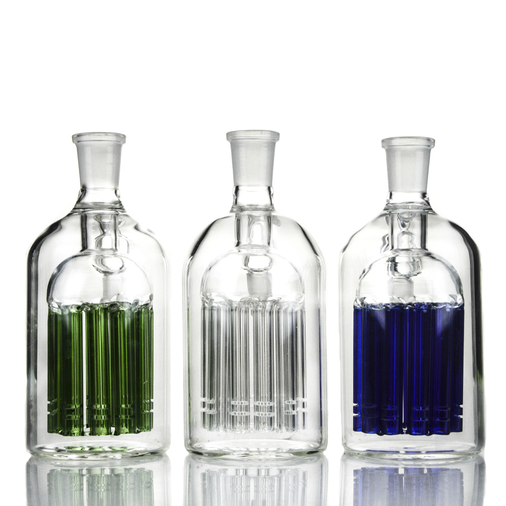 

11 Arms Tree Perc Glass Ash Catcher 14mm or 18mm Ash Catcher 45 Degree Ashcatcher Blue Green Clear Ash Catchers ASH-P10