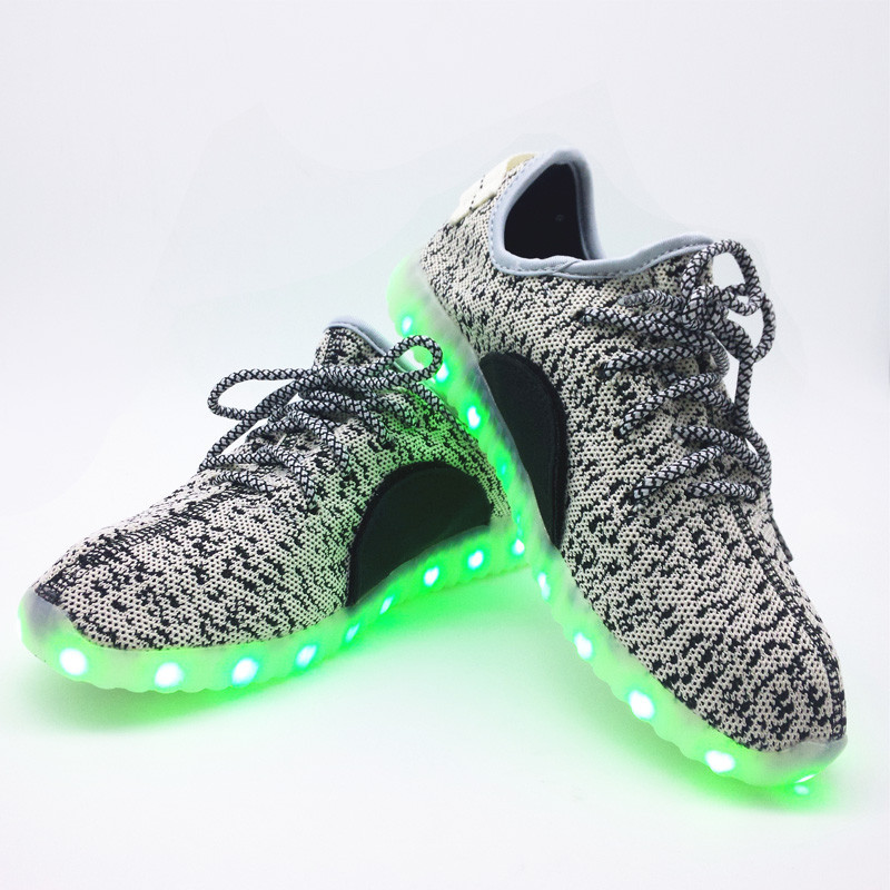 LED Light Up Run Shoes For Adults 2017 New Fashion Colorful Luminous