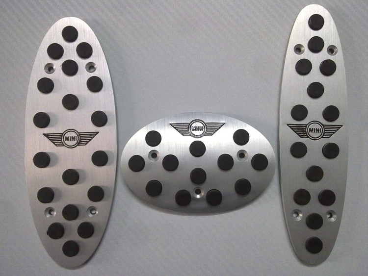 Accessoires voiture pour MINI Coupe Countryman Paceman Roadster Clubman AT / MT coussinets de pédale de frein d'accélérateur de frein, cache auto