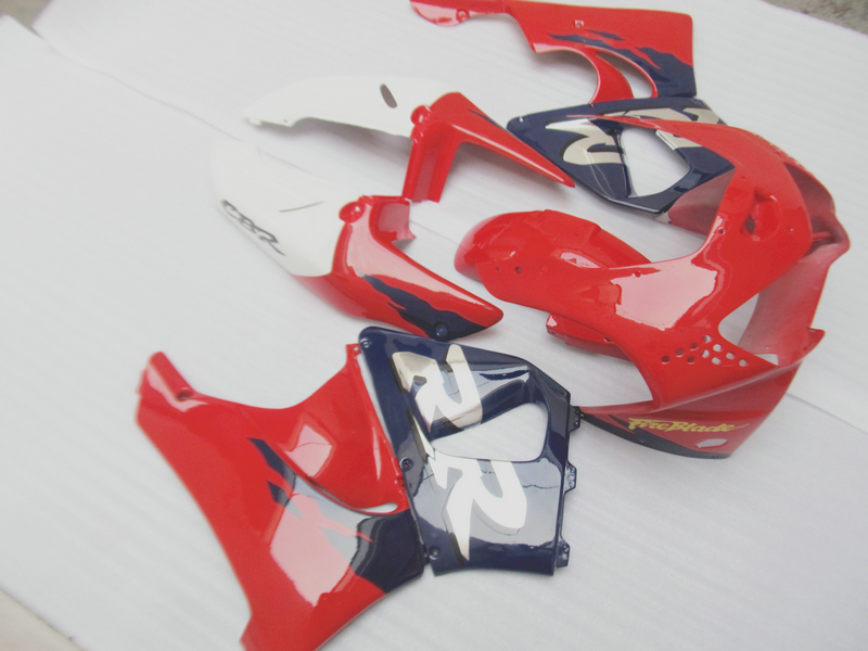 

Aftermarket body part fairing kit for Honda CBR919RR 98 99 red blue white fairings set CBR 900RR 1998 1999 OT28, Same as picture