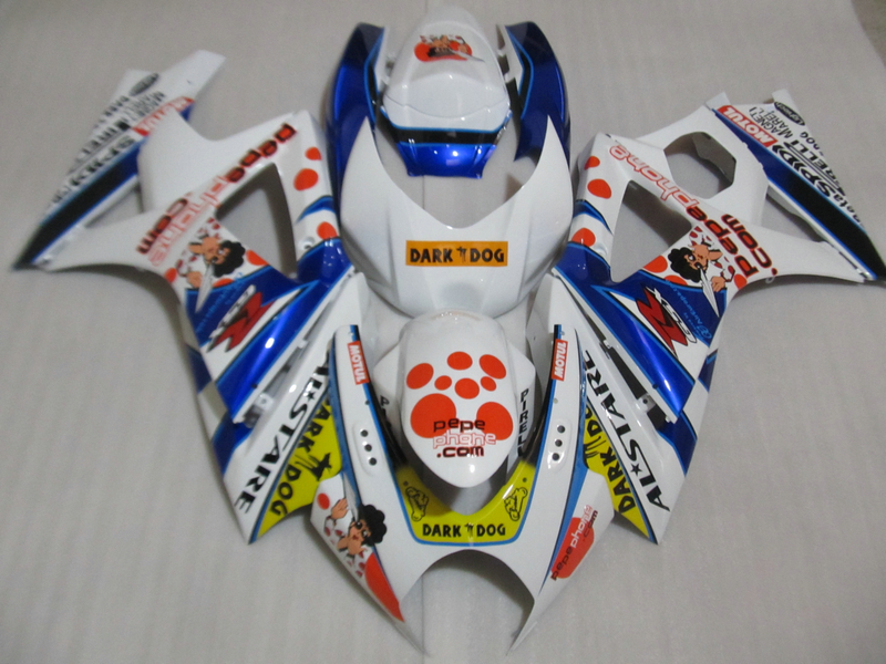 

Fairing kit for Suzuki GSXR1000 07 08 white blue motorcycle fairings set GSXR1000 2007 2008 OT04, Same as picture