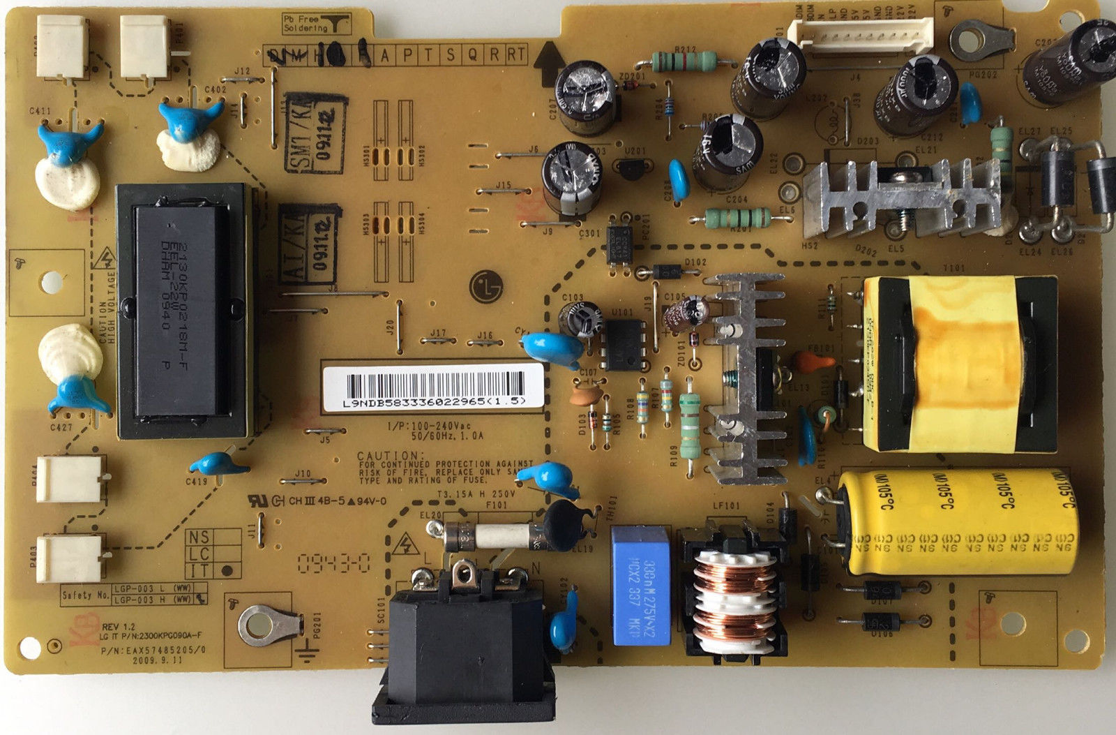 

Original C233WT W2254TQV W2053TQ W2343T LGP-003H Power board
