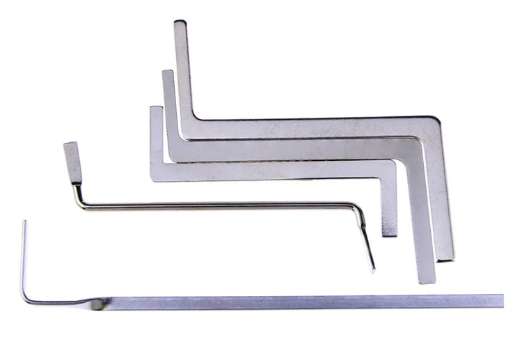 

5 Pcs Lock Pick Set Locksmith Tools Multifunction Metal Tension Rod Puch Rod Tubestension Wrench Locksmith Supply