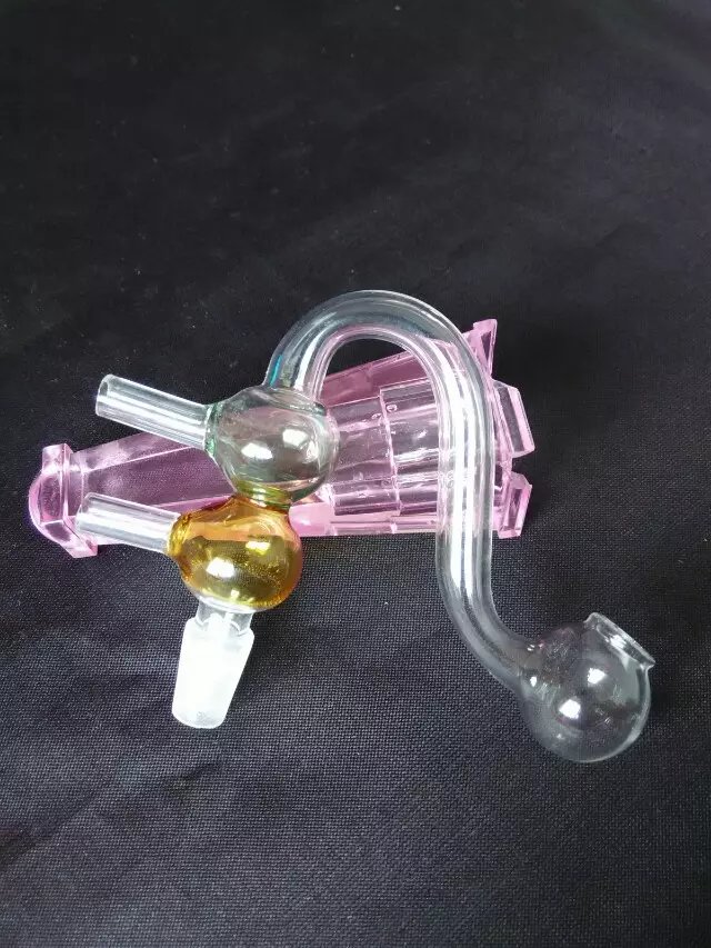 

Color gourd S tube burning pot glass bongs accessories Â , Glass Smoking Pipes colorful mini multi-colors Hand Pipes Best Spoon glas