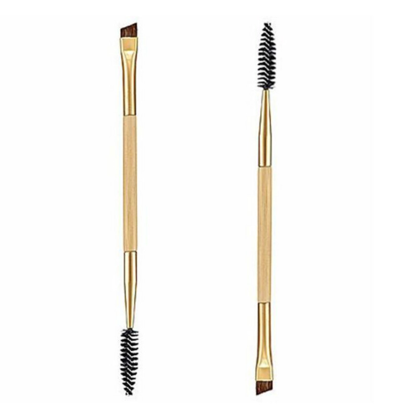 

Wholesale Hot hothot 1PCS Makeup Bamboo Handle Double Eyebrow Brush + Eyebrow Comb Synthetic Fibre Hair at9