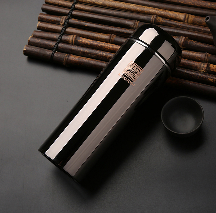 

Wholesale- New Genuine Titanium 304 Stainless Steel Vacuum Cup bottle For male female business cup Of High-grade quality gifts