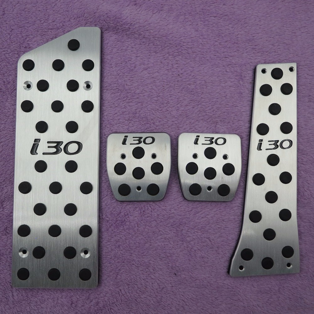 

High Quality Aluminum alloy Car Accessories For Hyundai I30 MT/AT Gas Brake Clutch Footrest Accelerator Pedal Pedale Pad Styling