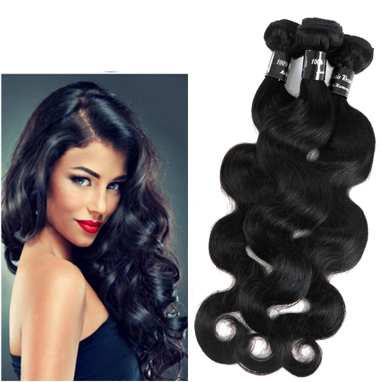 

Mongolian Virgin Hair Wefts Human Hair Weaves Body Wave Bundles 8-34inch Unprocessed Brazilian Indian Malaysian Peruvian Hair Extensions, Natural color
