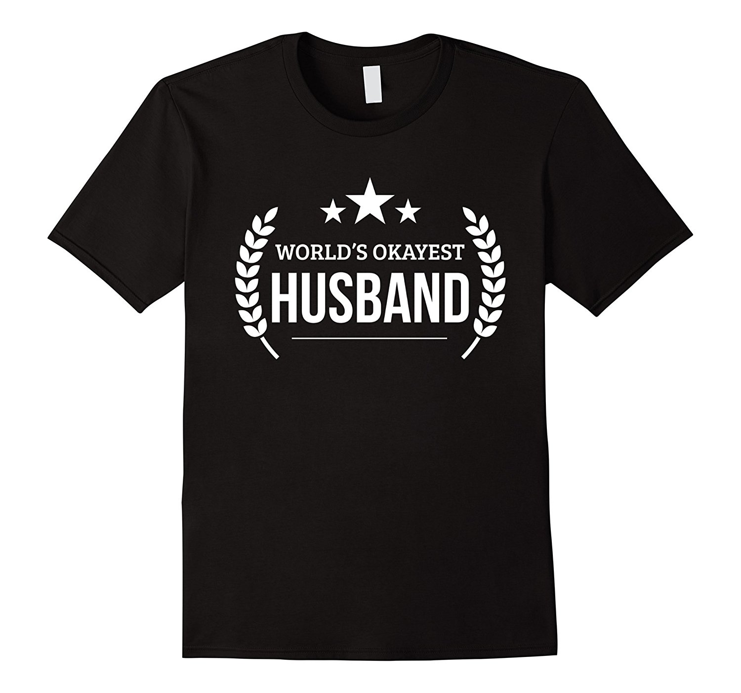 

2020 Summer Men' World' Okayest Husband T-shirt Funny Valentine day Gifts Short Sleeve Tops Plus Size, Black
