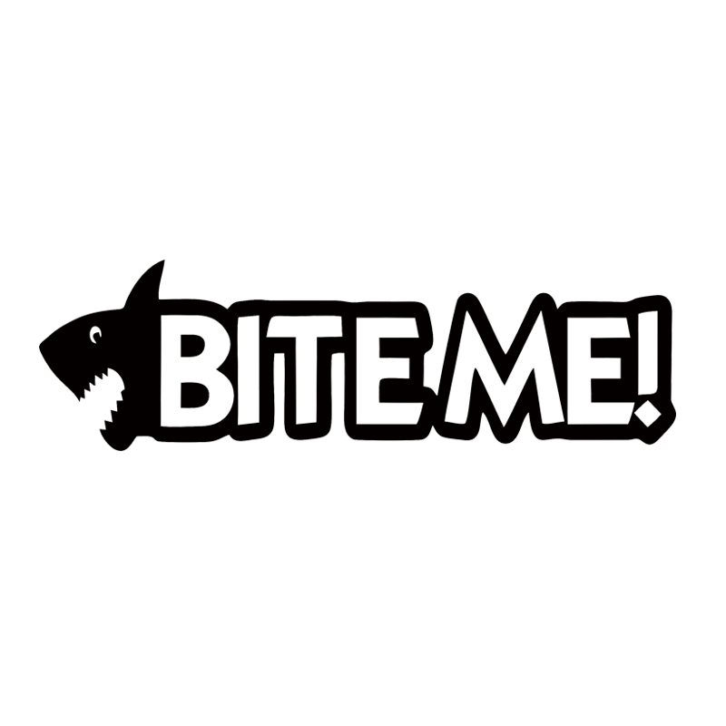 

Cool Graphics Car Stying Bite Me Shark Car Sticker For Truck Window Bumpe Vinyl Decorative Art Car Sticker Jdm, Color