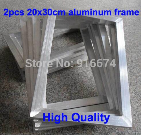 

Free Shipping CHEAP 2pcs Silk Screen Printing Aluminum frame outside size 20x30CM