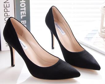 

Plus New Arrival 2017 European Summer Brand Women Pumps Fashion Tip Toe Shoes Office High Heel Shoes Free Shipping, Blue