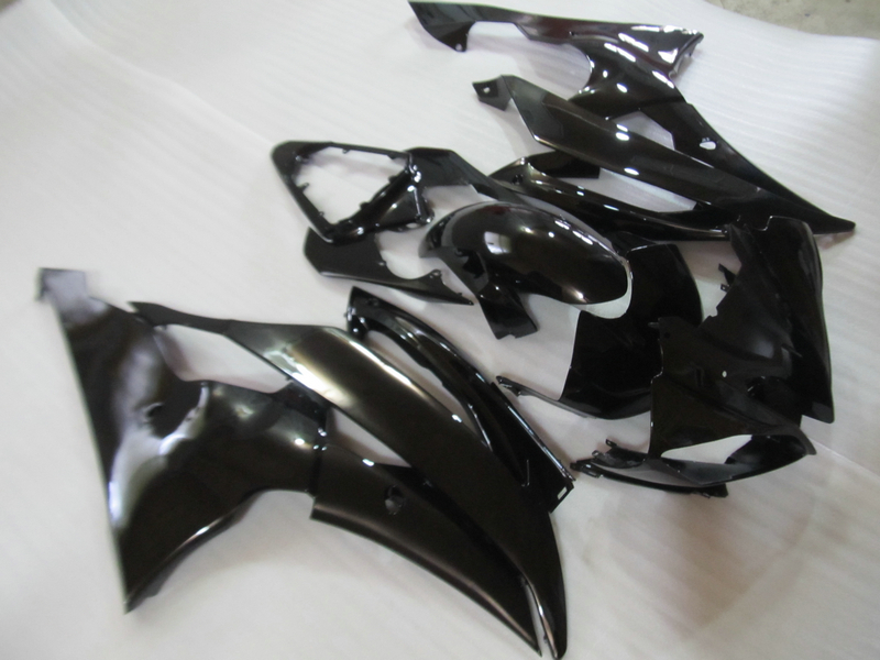 

Injection molding plastic fairing kit for Yamaha YZF R6 08 09-15 glossy black fairings set YZFR6 2008-2015 OT05, Same as picture
