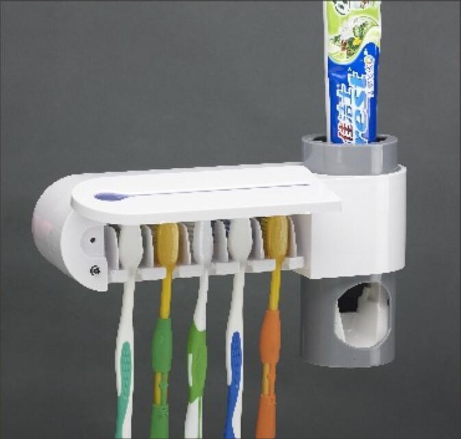 

UV toothbrush sterilizer germination toothpaste creative 5 toothbrush holder set