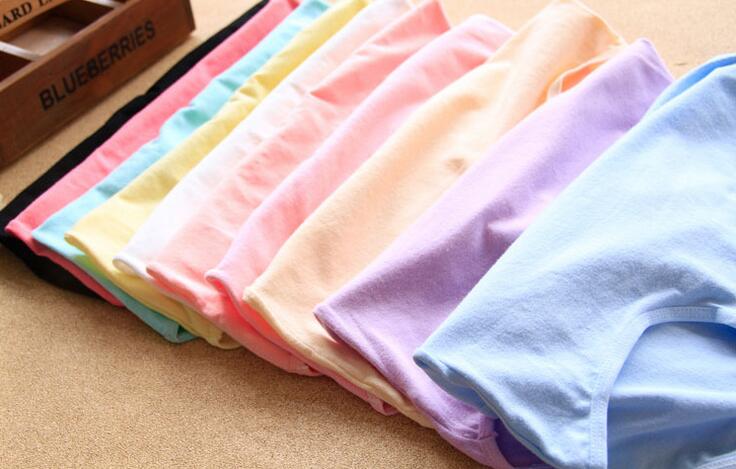 

nice gift High waistWomen's Panties underwear cotton women candy color women's large size underwears NP021, As picture
