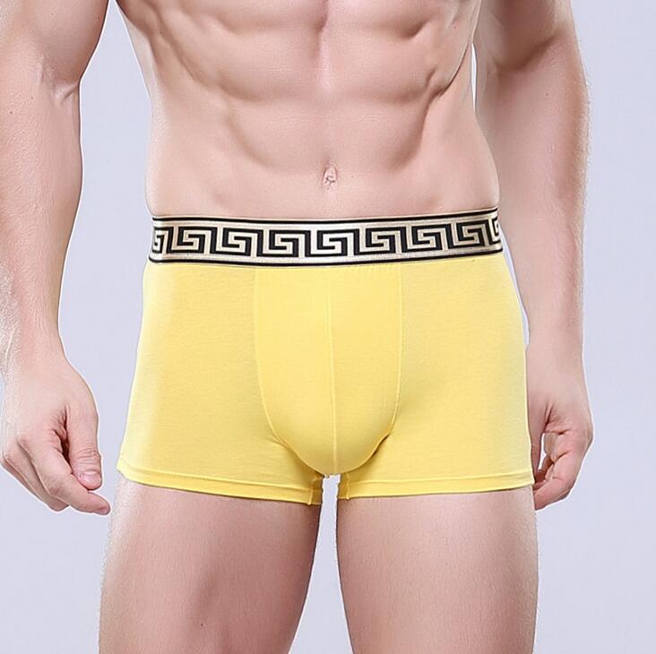 

New arrival High - end men 's Phnom Penh cotton business casual flat underwear explosion models MU049 for men Underpants, Black;white