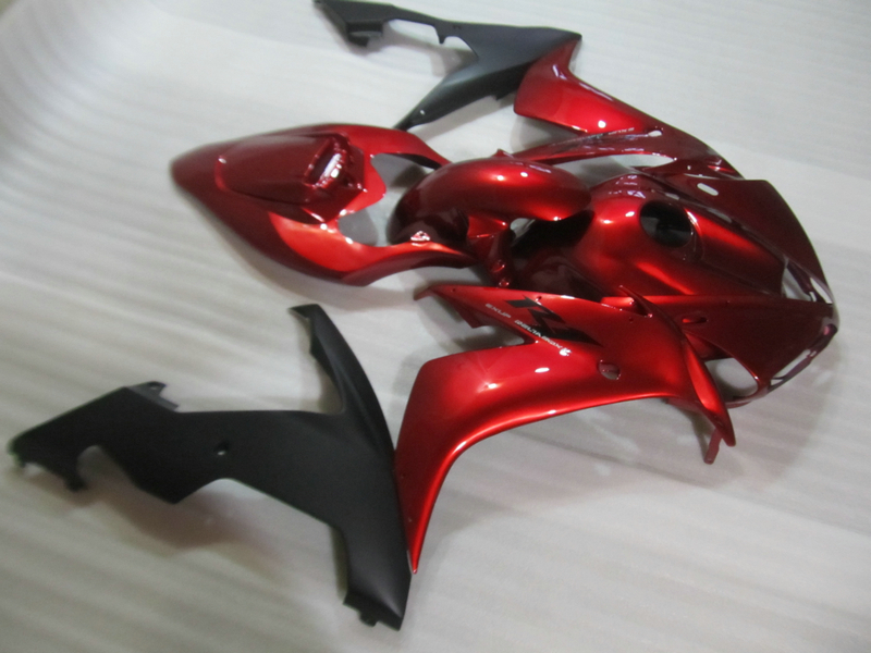 

Injection molding free customize fairings for Yamaha YZFR1 2004-2006 wine red black fairing kit YZF R1 04 05 06 OT13, Same as picture