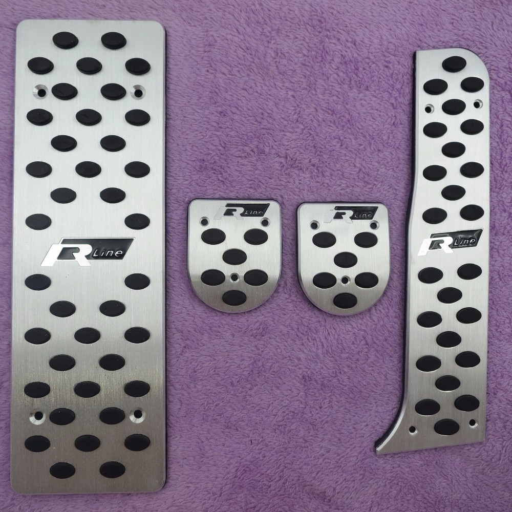 Repose-pieds en aluminium, accessoires pour VW MT Golf 5/Golf 6/Jetta MK5/Scirocco/Sharan/Tiguan/CC/Passat B6, pédale à gaz Rline, crique de voit