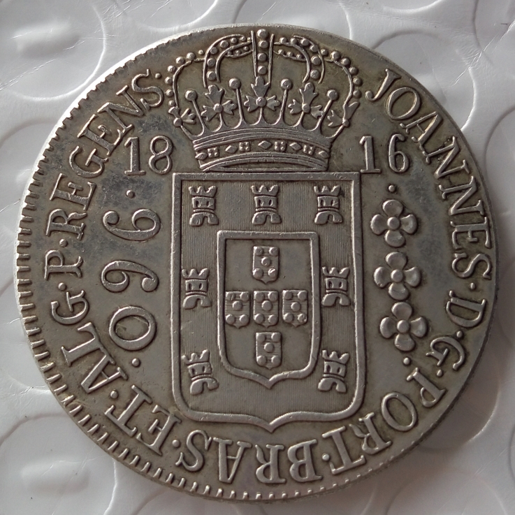 

1816 Brazil 960 Reis Copy Coins Brass Craft Ornaments replica coins home decoration accessories