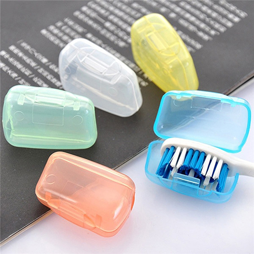 3pcs Silica Gel Toothbrush Head Caps Anti-bacteria Cover Holder Camping Trip