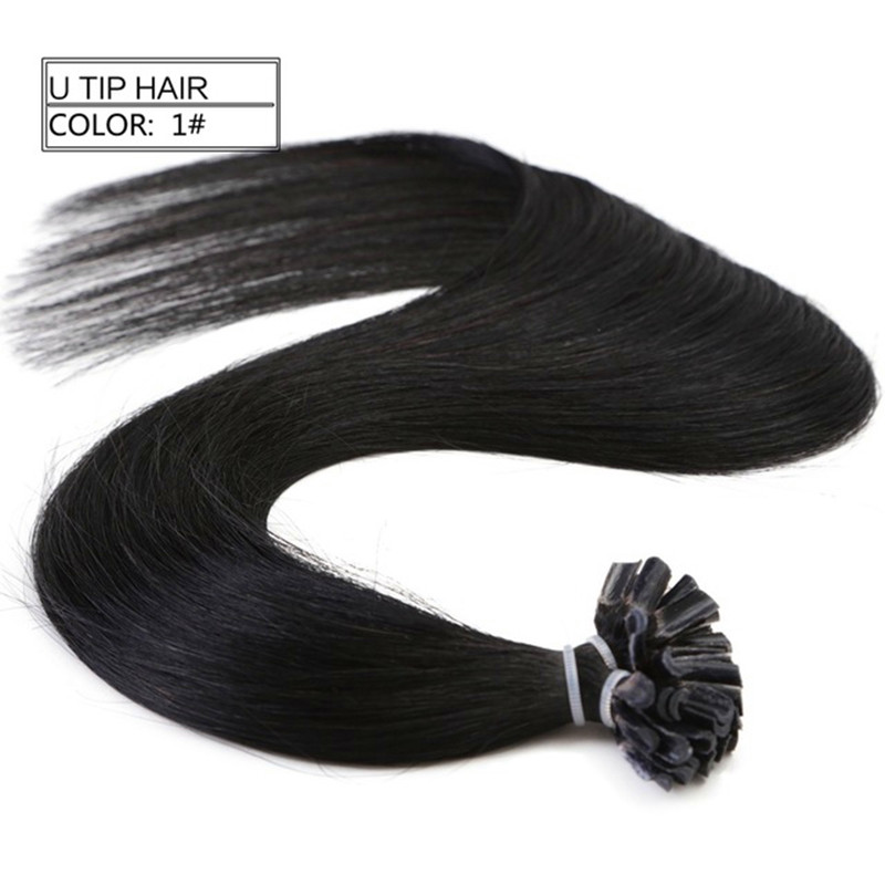 

Free Tangle & Free shedding Grade 7A Body wave U tip in hair extension with Ombre Color T1B/4/613, 1g per strand and 150g per pack