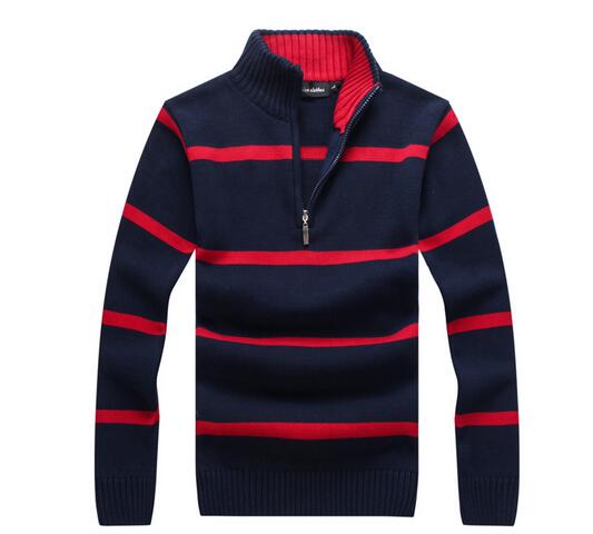 warm stylish Sweater Popular Golf Pony men sweater US Embroidery Horse Bear Casual half zipper Sweater Custom made Winter Male Jumpers sweatshirt