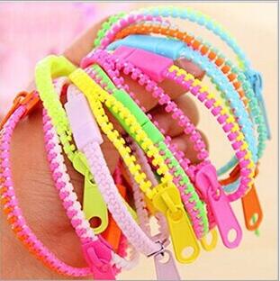 

ZIP BRACELET KIDS ADULTS UNISEX FASHION ZIPPER BRACELET COUPLE BRACELET CHARM BRACELETS MIXED COLOR 50PCS/LOT