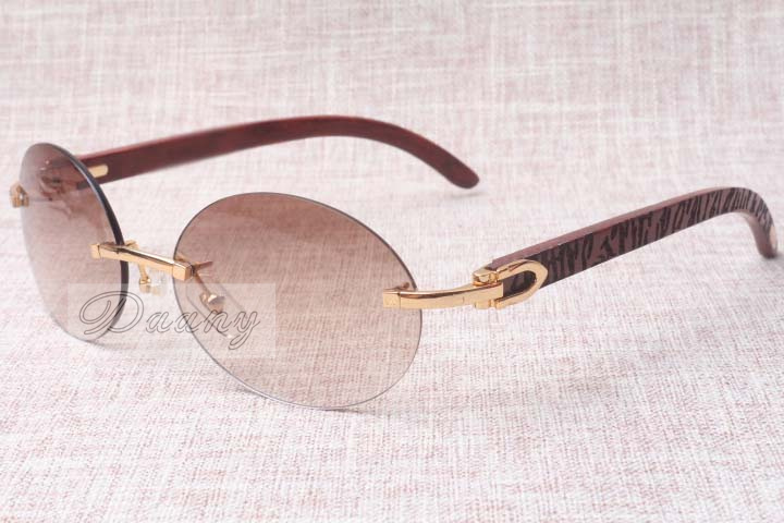 

High-end round fashion retro sunglasses 8100903 natural plaid wooden mirror legs sunglasses the best quality glasses size: 58-18-135mm