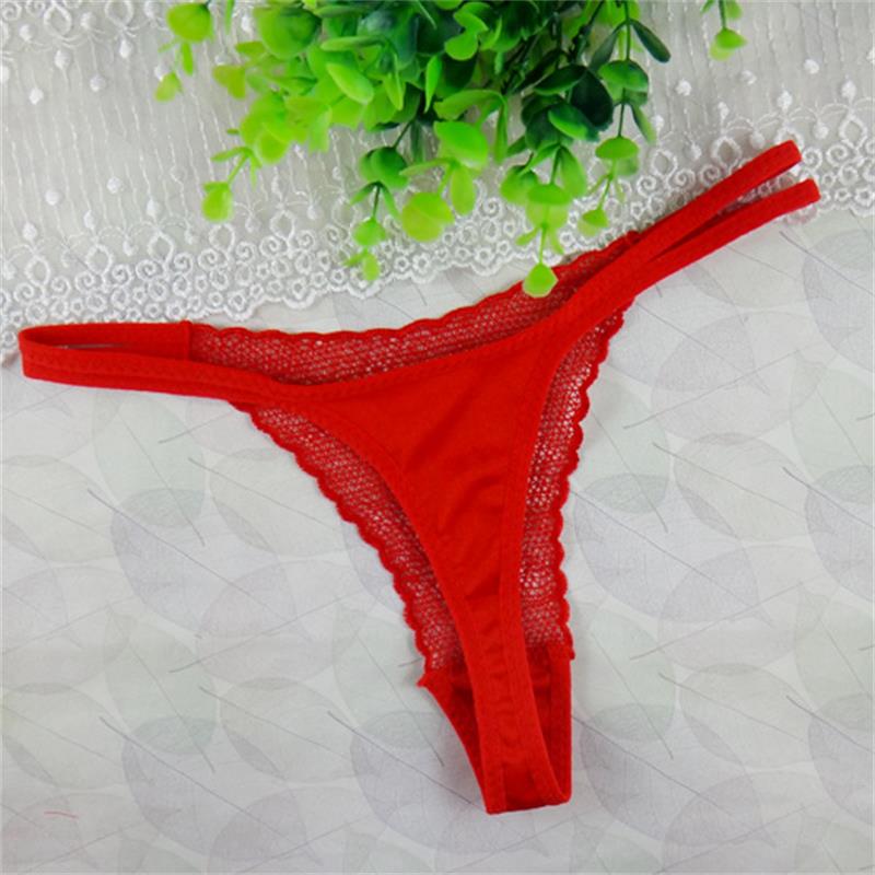 

Sexy Women's Lace Thongs G-string Panties Lingerie Underwear, A Bouquet of roses #R671, Red