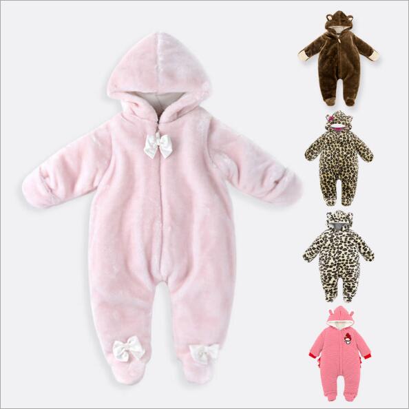 

Wholesale High Quality Newborn Baby Rompers 0-9 Months Baby Winter Clothes Long Sleeve Girl Boy Romper Warm Kids Outerwear Clothing LA382, Tell us color code(pls message)