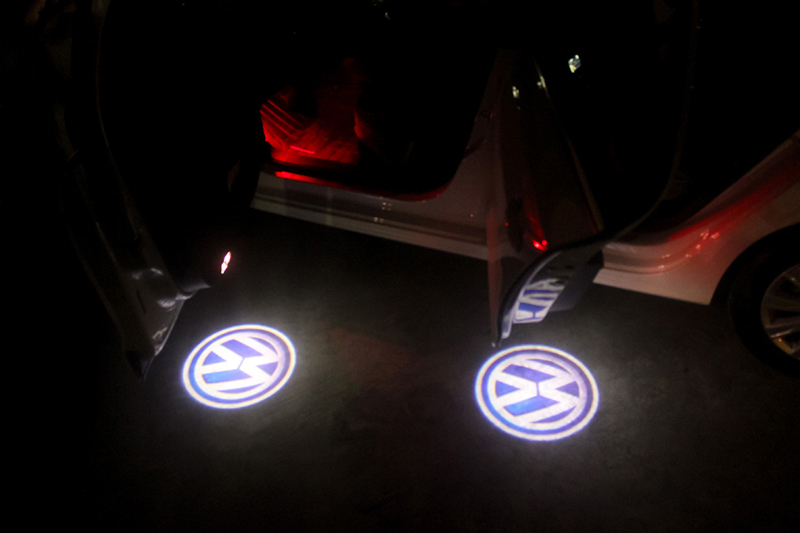 

2PCS/SETLED Car Door Courtesy Laser Logo Projector Light For Jetta MK5 MK6 MK7 Golf 5 6 7 Passat B6 B7 CC E0S