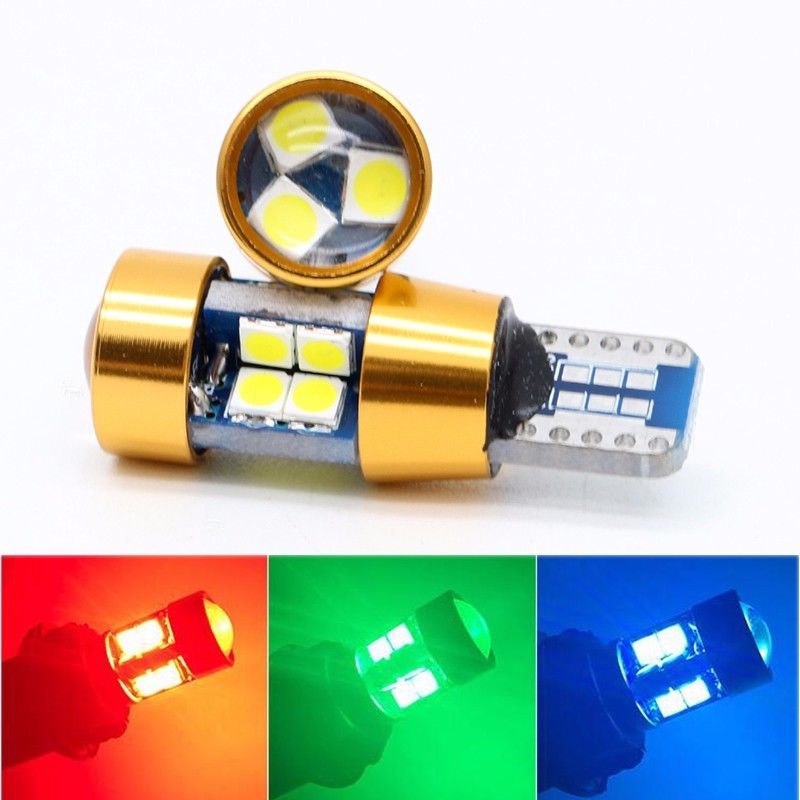 

10X T10 W5W LED bulb Side Marker Interior Lights Wedge 19smd 3030 Trunk Lights free shipping
