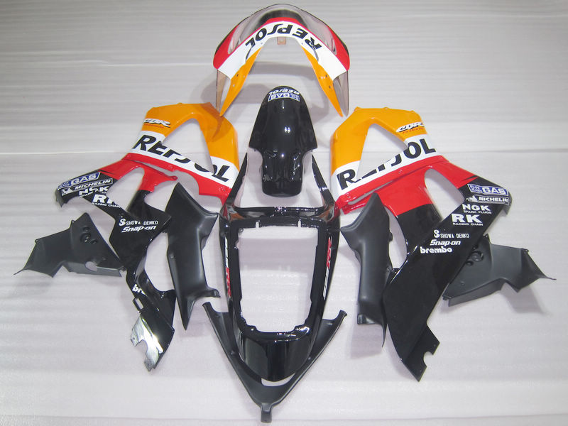 

Injection molding fairing kit for Honda CBR900RR 00 01 yellow red black fairings set CBR929RR 2000 2001 OT02, Same as picture
