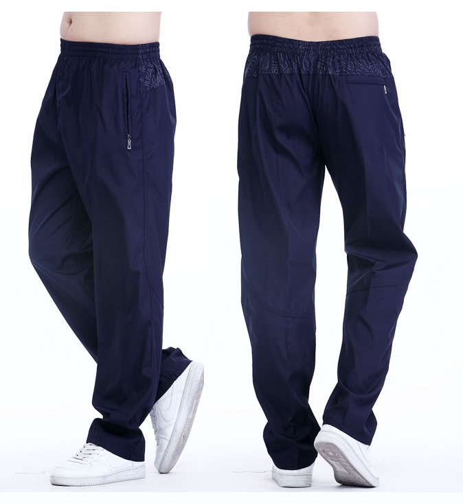 

Outdoor Sport Pants Men Loose Joggers Casual Pants With Pockets Fashion Running Long Pants Men Plus Size XXXL, Black
