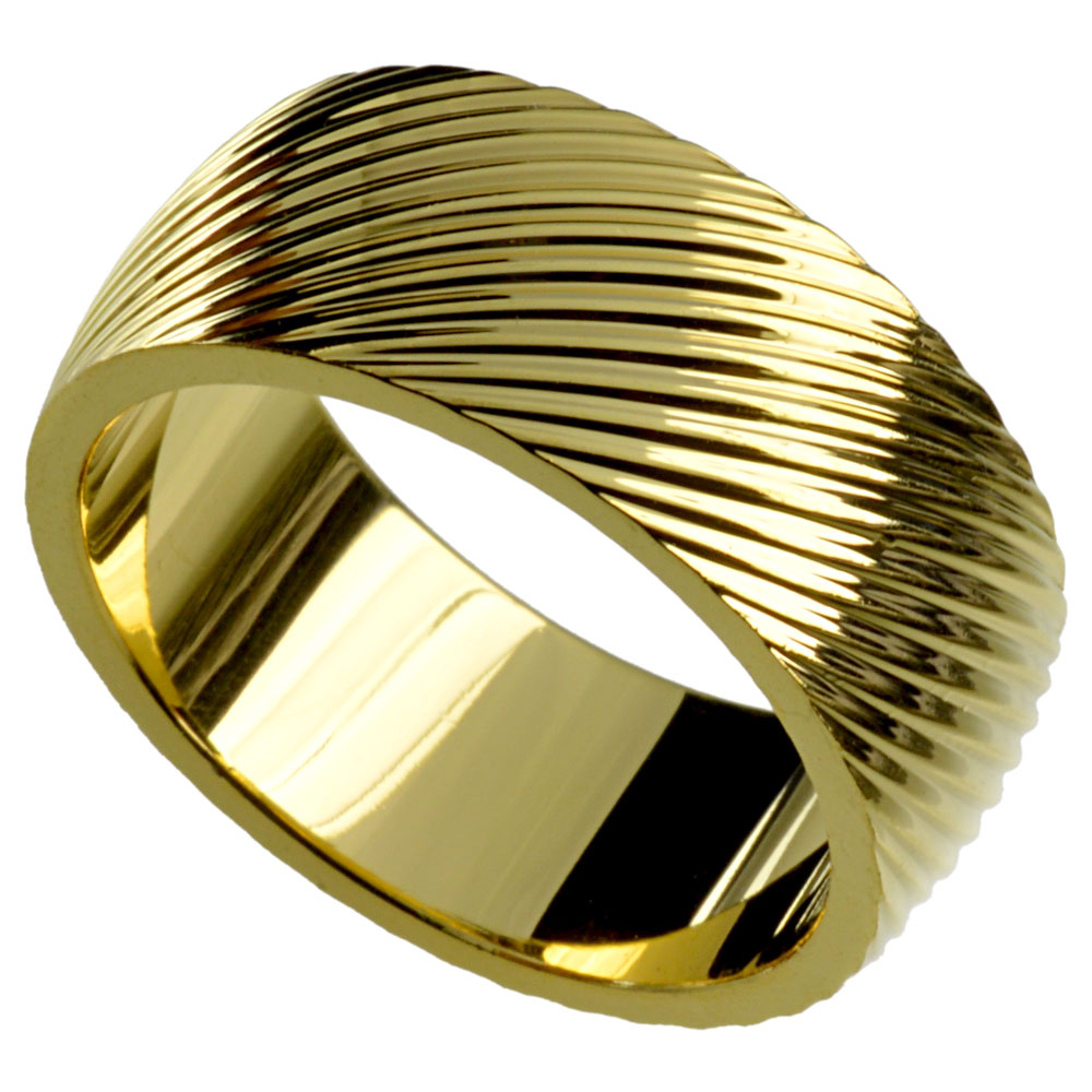 

Solid Mens 18K Gold Filled wedding engagement Ring R246MA SZ8-15