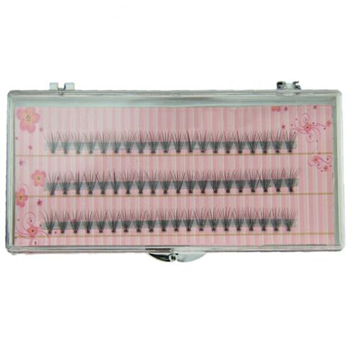 

Wholesale-2017 Popular good 60pcs Professional Black Man-made Makeup Individual Cluster Eye Lashes Grafting Fake False Eyelashes