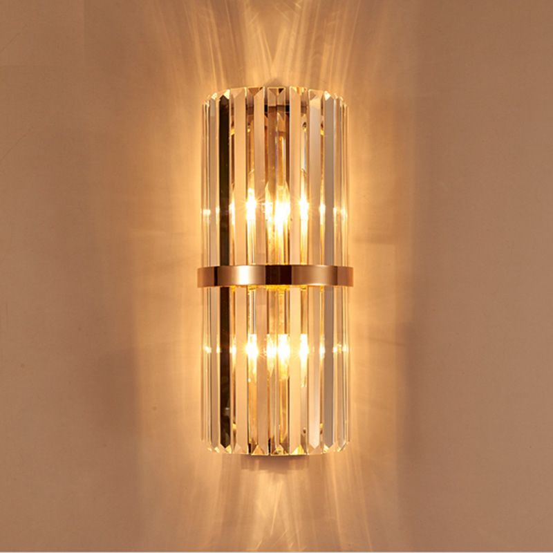 k9 crystal wall sconce bedroom wall lamp with switch livingroom dining bedroom led wall light Conference Hall hotel gold crystal lamps-image-399371505