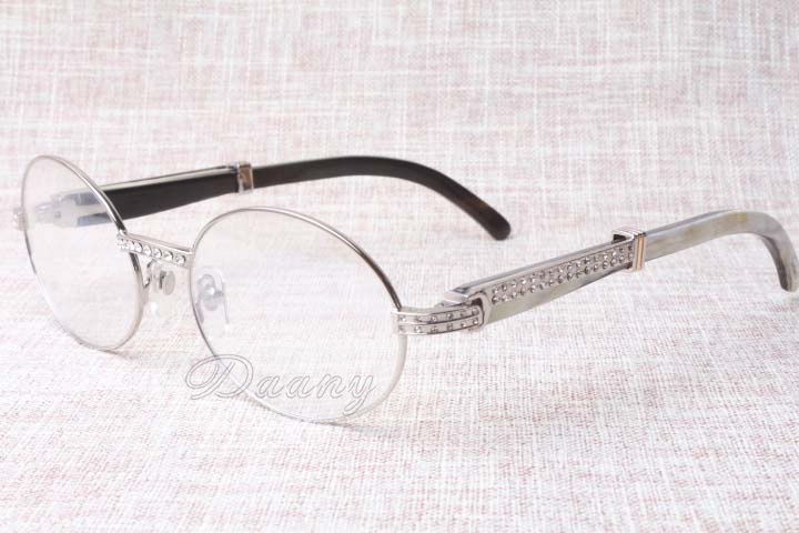 2017 nouvelles lunettes rondes en diamant mode haut de gamme cadre à angle mixte 7550178 hommes et femmes lunettes de protection contre les radia