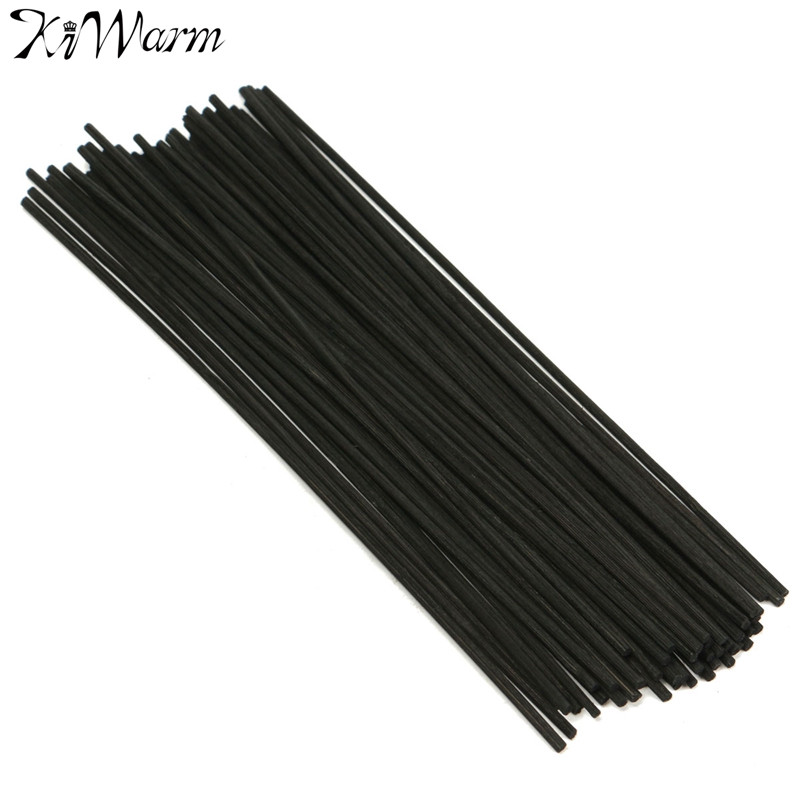 

Wholesale- 50Pcs New Black Rattan Reed Fragrance Oil Diffuser Replacement Refill Sticks Party Home Bedroom Bathrooms Decor Gifts 250x3mm