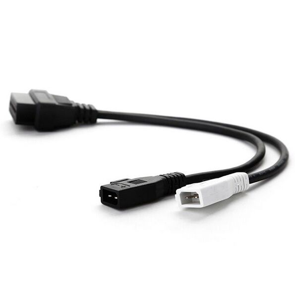 Topcartool OBDDIY For audi 2+2 obd connector 2+2 obd2 adapter for old audi, OBDII Female to 2+2 Socket Adaptor for audi-image-377777655