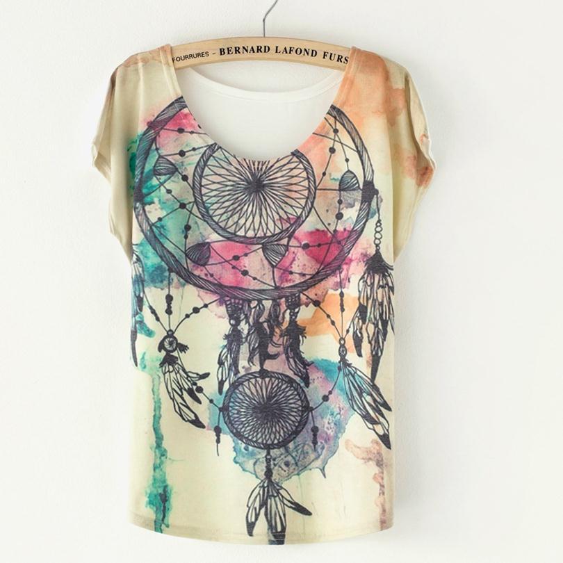 

Wholesale-O-Neck Top Tee Shirt Female 3D Digital Printed T-Shirts For Women Fashion Women'S Shirt Women Women T Shirt, 7959 j70