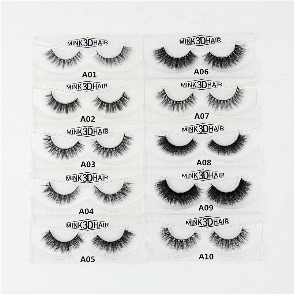 100 Pairs Fake Eyelashes Mink Hair Naturally Pure Handmade Cross Slim Thick Eye Lashes Cotton Stems False Eyelashes Paragraph-image-400001355