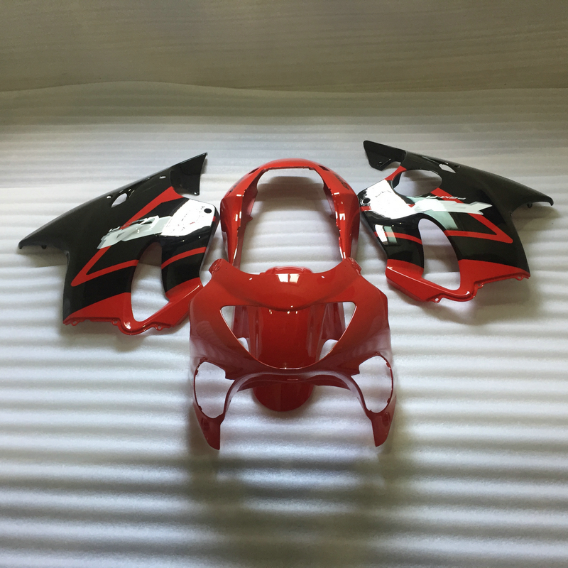 

Injection molding fairings kits for Honda 1999 2000 CBR600 F4 red black aftermarket body fairing set CBR 600 F4 99 00, Same as picture