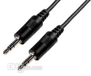 

Wholesale 50cm 3.5 mm pin to 3.5 mm pin stero audio cable Headphone Jack Black color Free Shipping