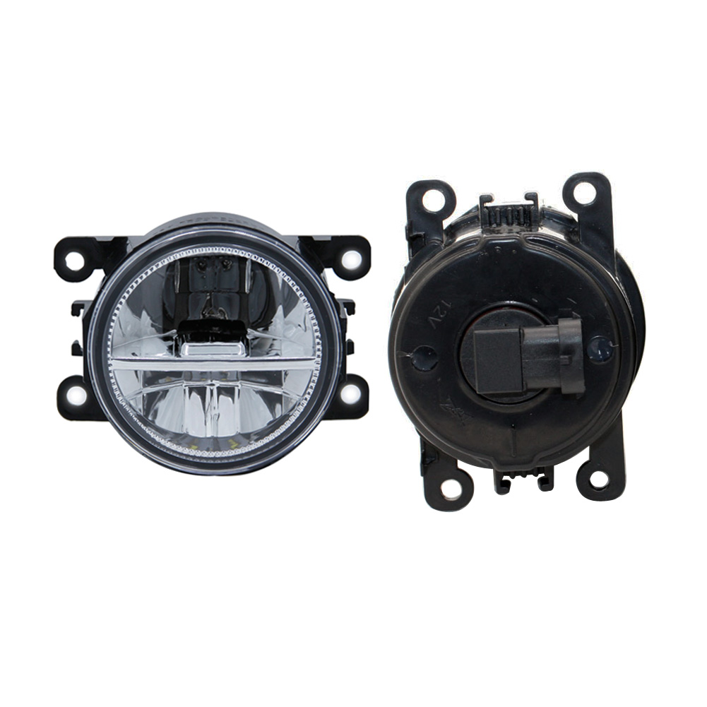Pour Jaguar S-Type/X-Type 2004-2005 2006 2007 2008 2 pièces style de voiture pare-chocs avant rond LED antibrouillard DRL conduite diurne