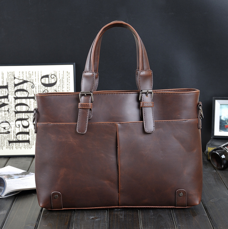 

Brand Horse Bags Handbags Men Briefcase New Bags Crazy Messenger Fashion Genuine Leather Man Handbag Mens Laptop Bolsas Famous Travel B Agpu, Red;black