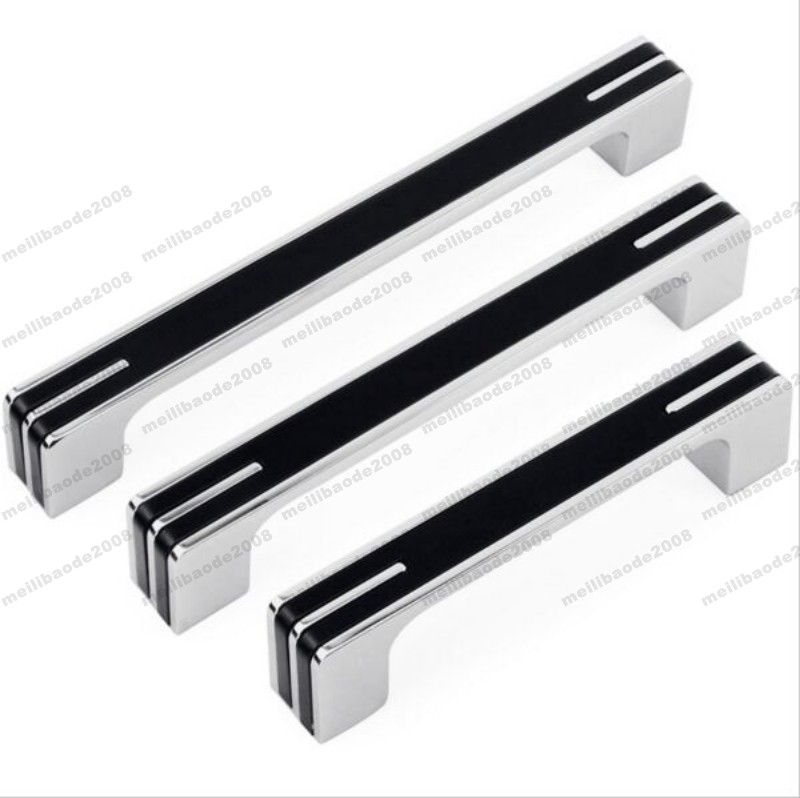 Tiradores para puerta de armario de cocina negro PinLin color negro acero inoxidable, 12/ mm